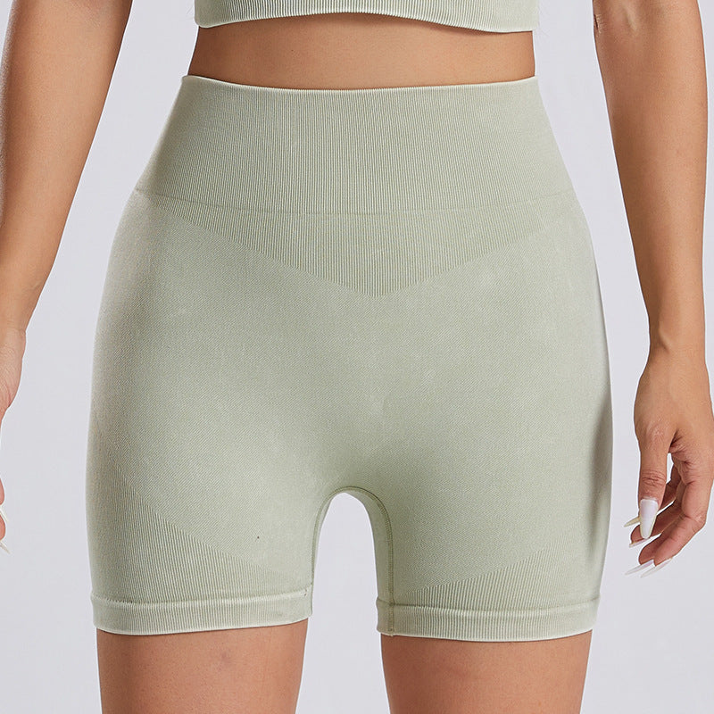 High-compression knot-dye workout shorts