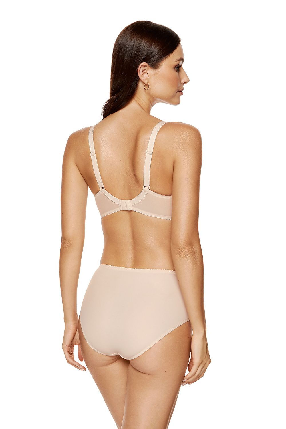 beige tulle semi-soft detail view