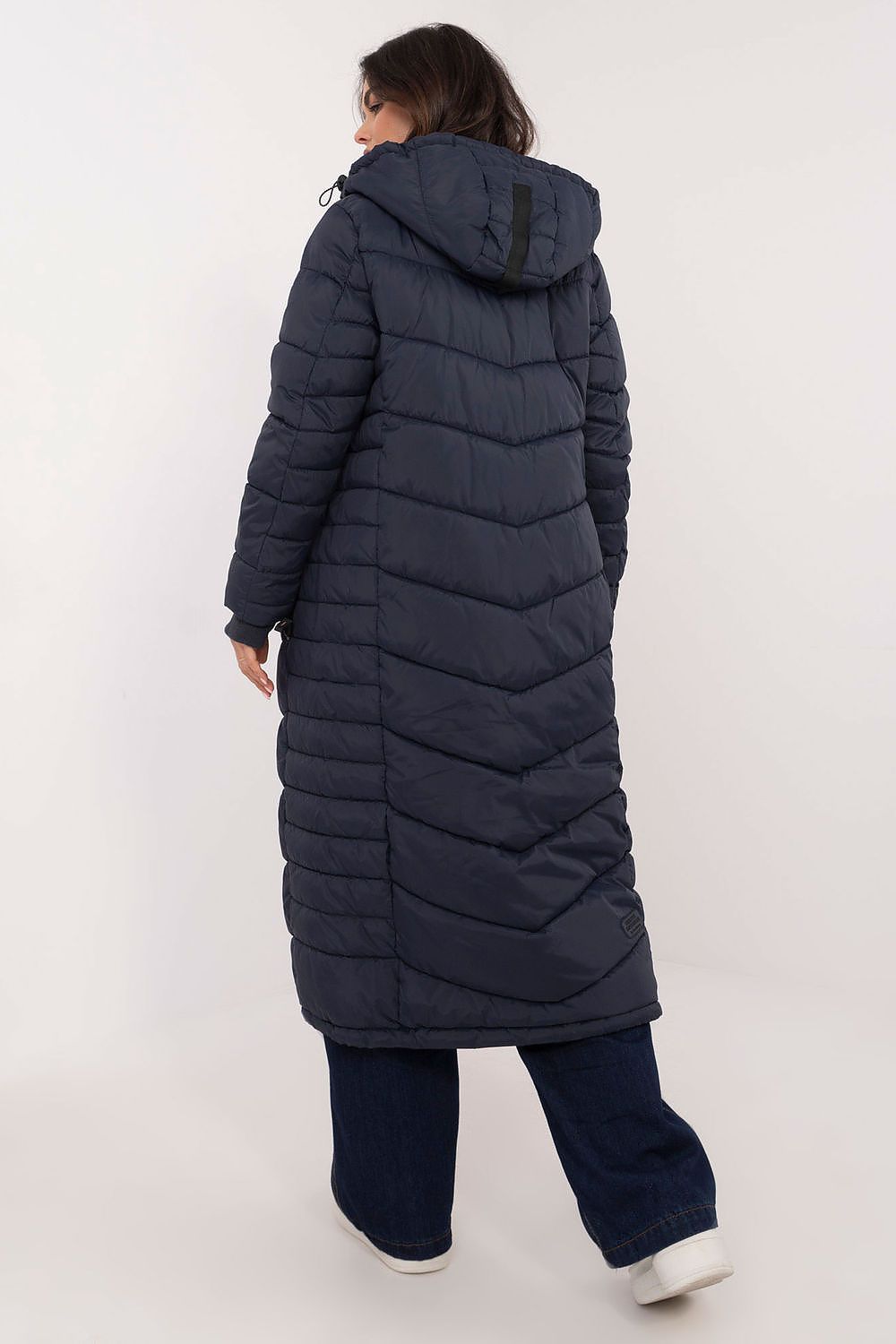 Women's Beige and Navy Blue Jacket view 6