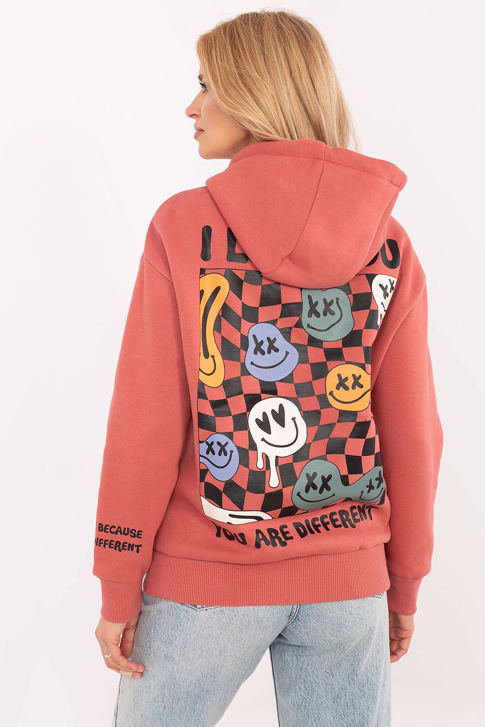 Women's Grey and Pink Sweatshirt view 6
