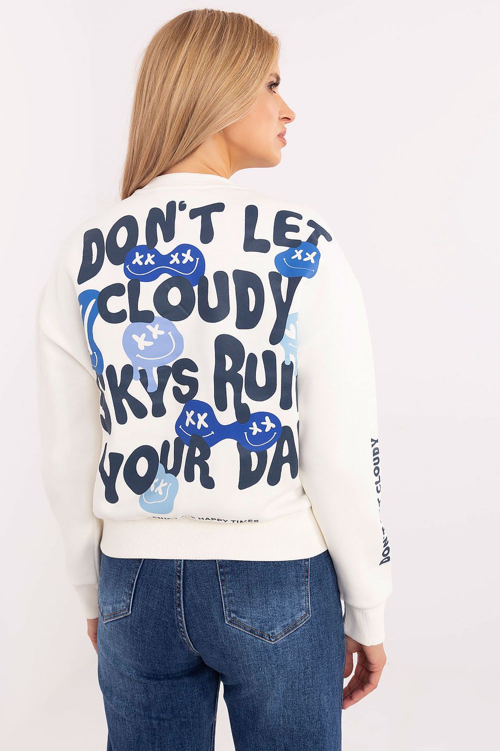 Women's White Sweatshirt detail view