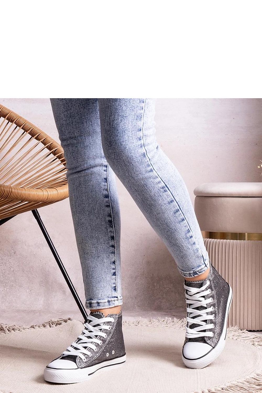 white lace sneakers view 13