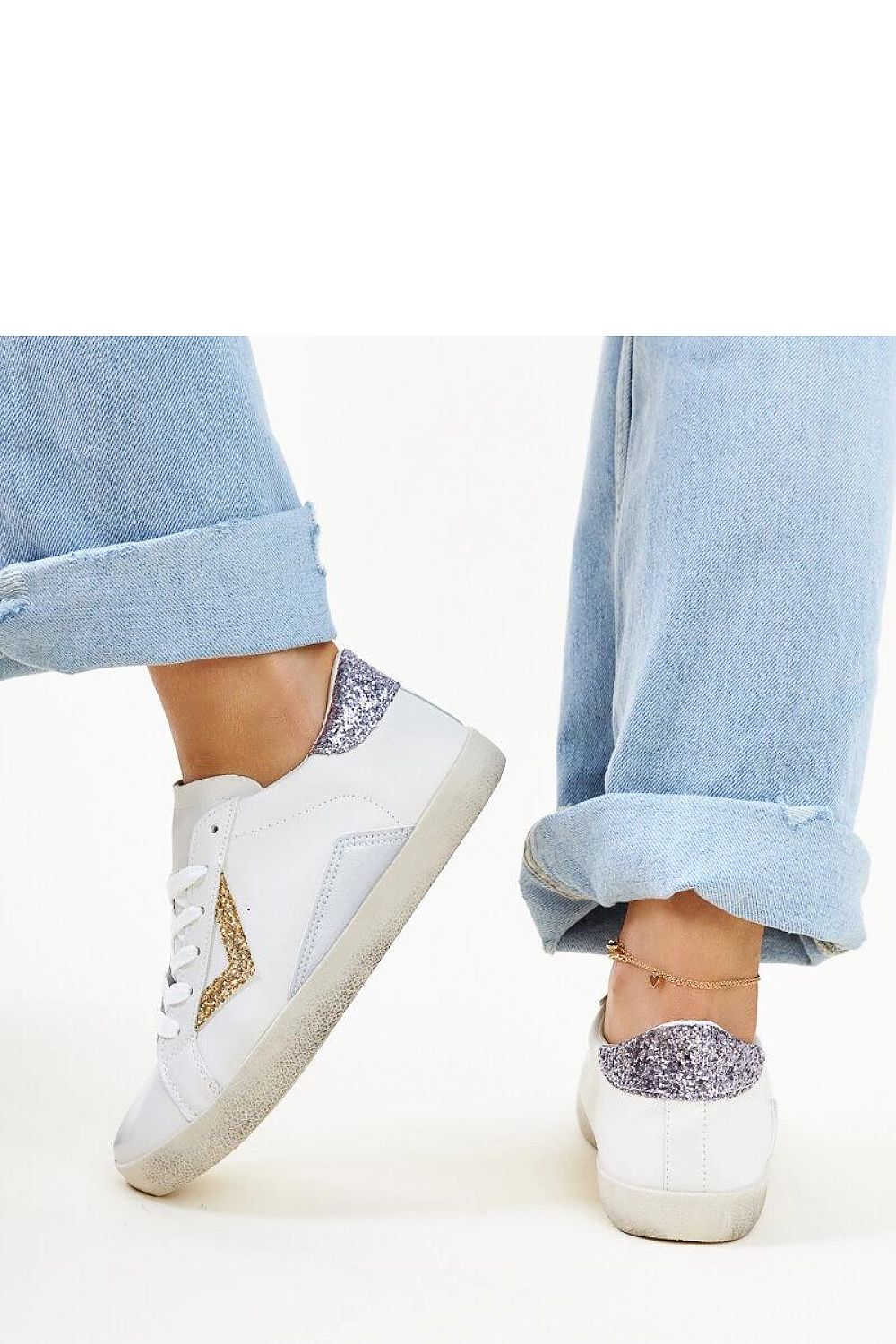 white lace sneakers view 14