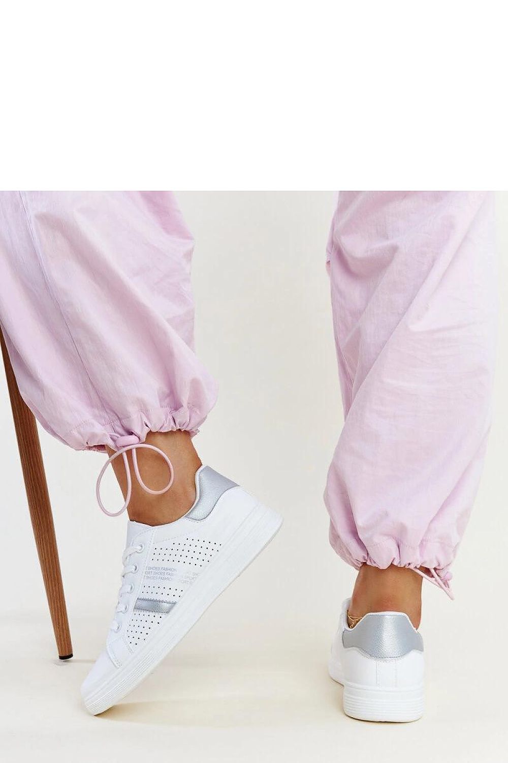 white lace sneakers view 17