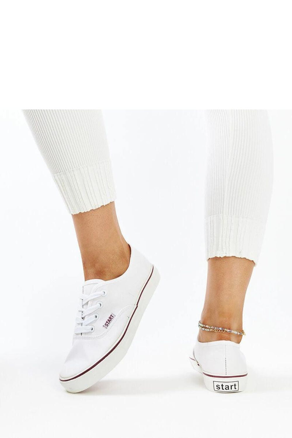 pink lace sneakers view 7