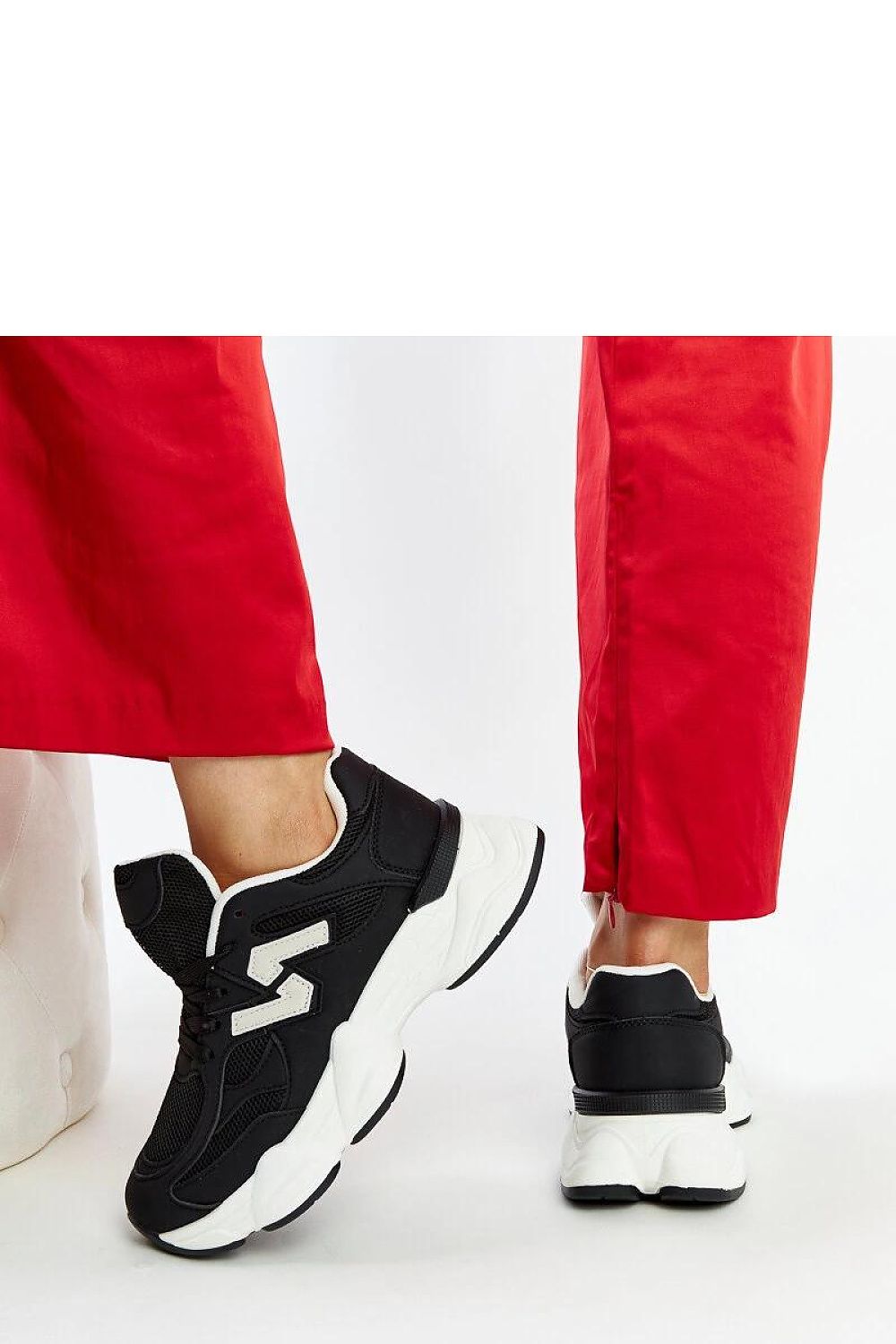 black lace sneakers view 6