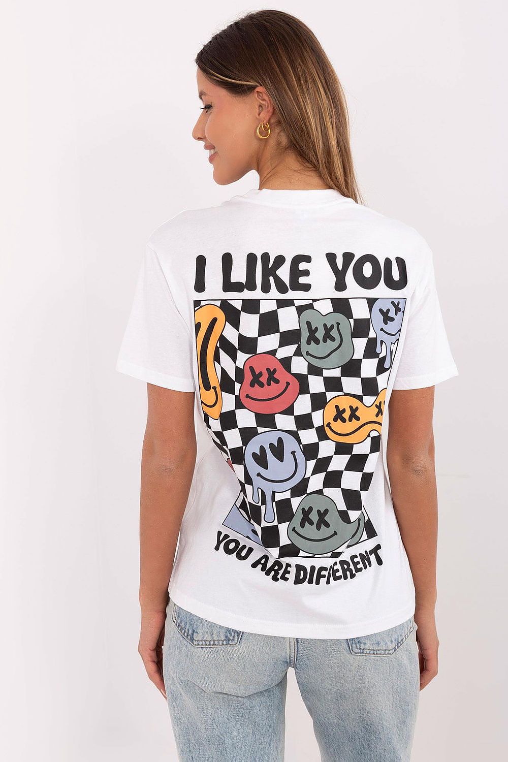 Women's Grey and White T-shirt view 5