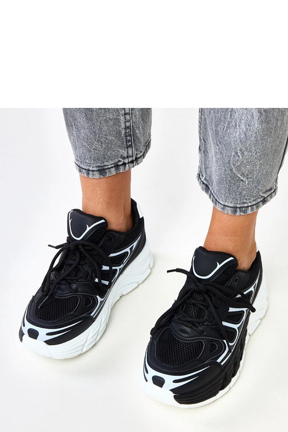 grey lace sport shoes view 8