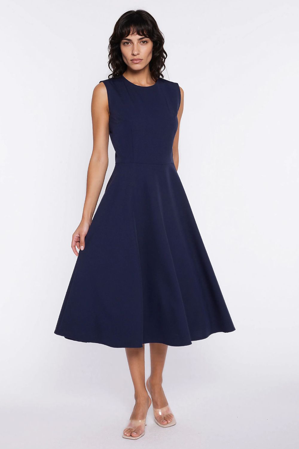 pink sleeveless mini day dress view 8