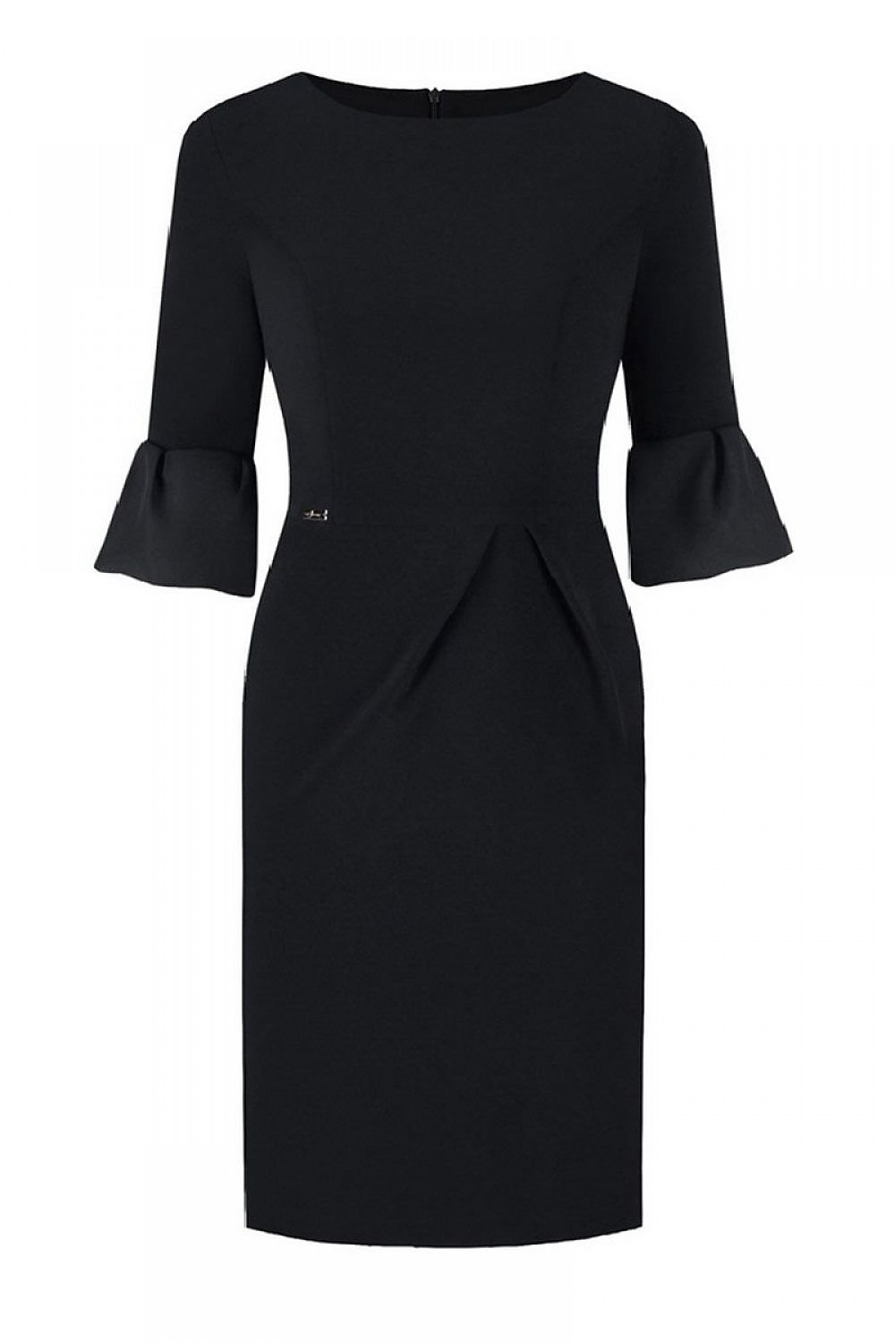 black plus size dress front view