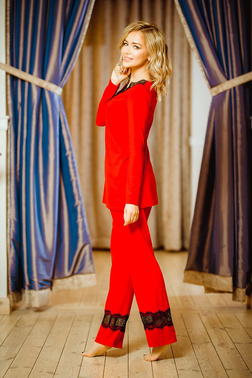 lace luxurious & comfy pyjama alternate angle