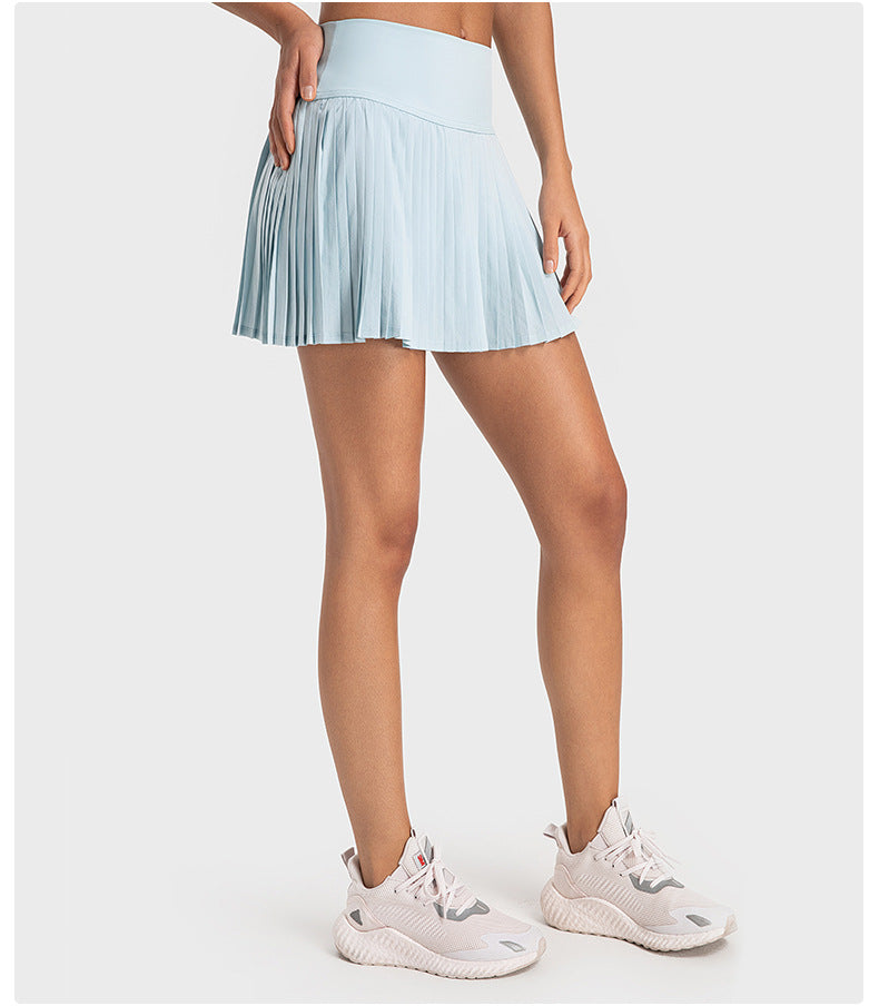 Water-Cooled Pleated Tennis Skort: Built-In Shorts, Quick-Dry & Comfy-High-Performance Women's Sport Skirts - Trendy and Functional-Ayla Boutique