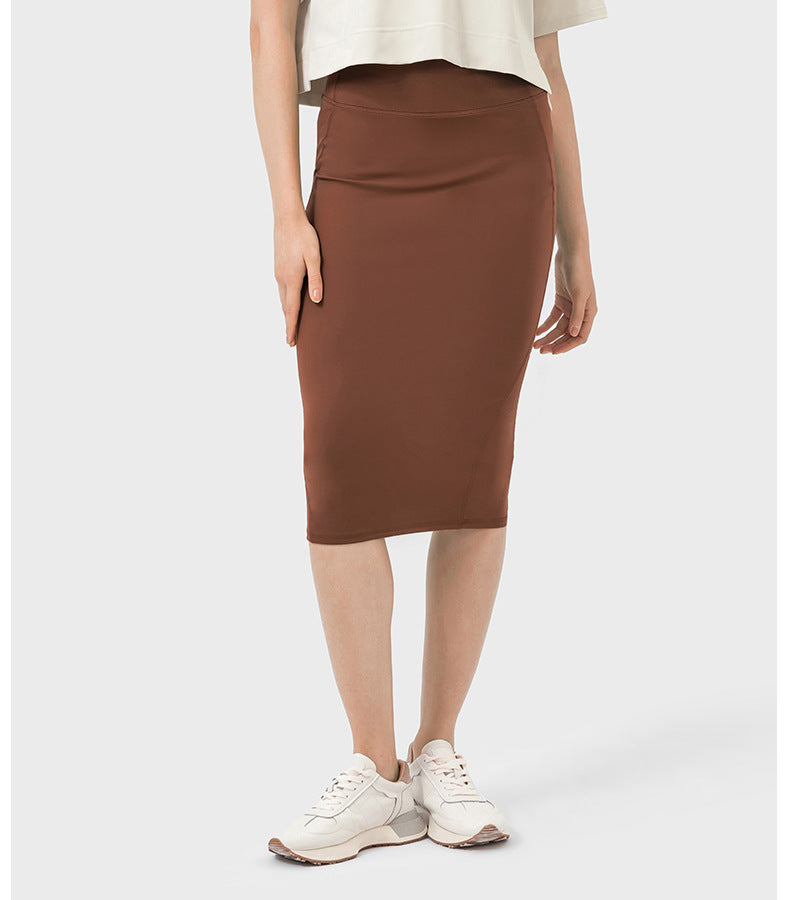 Double Slit Sheath Skirt: Casual To Work & Evening-High-Performance Women's Sport Skirts - Trendy and Functional-Ayla Boutique