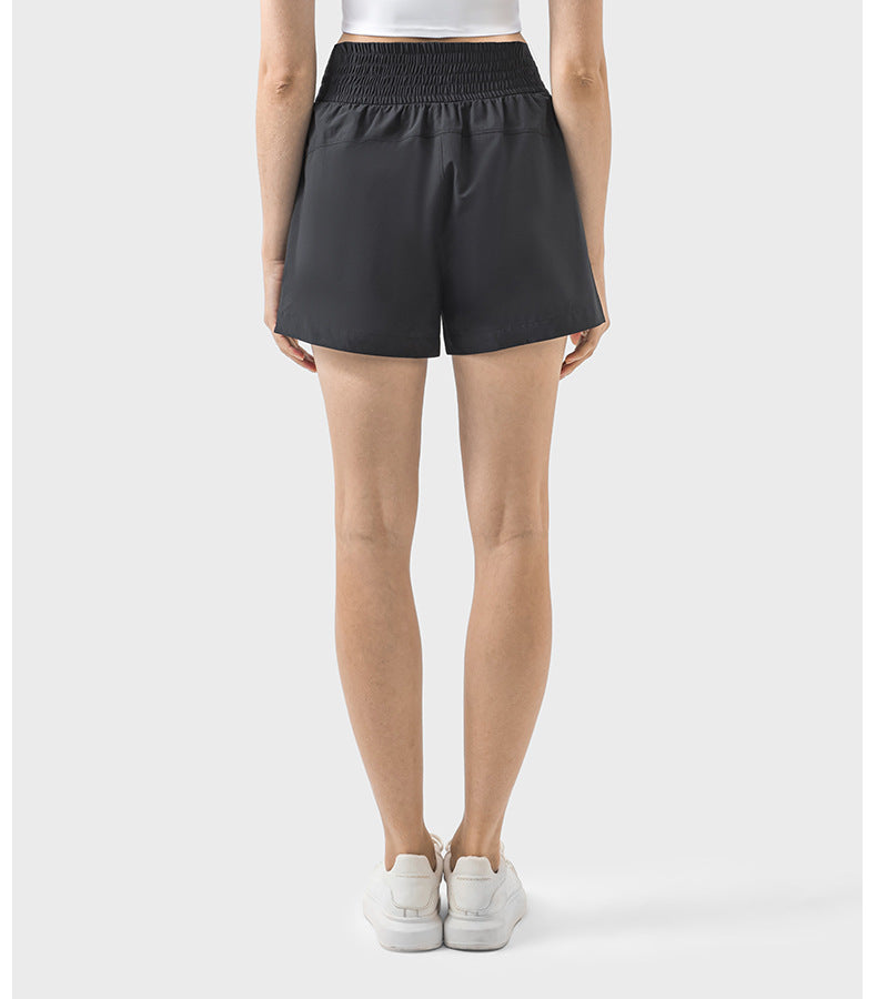 A-line high-rise training shorts