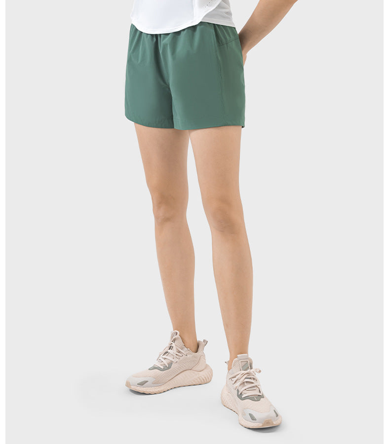 A-line mini exercise shorts women