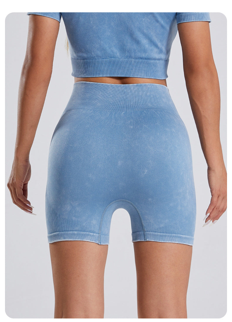 Anti-embarrassment seam yoga shorts