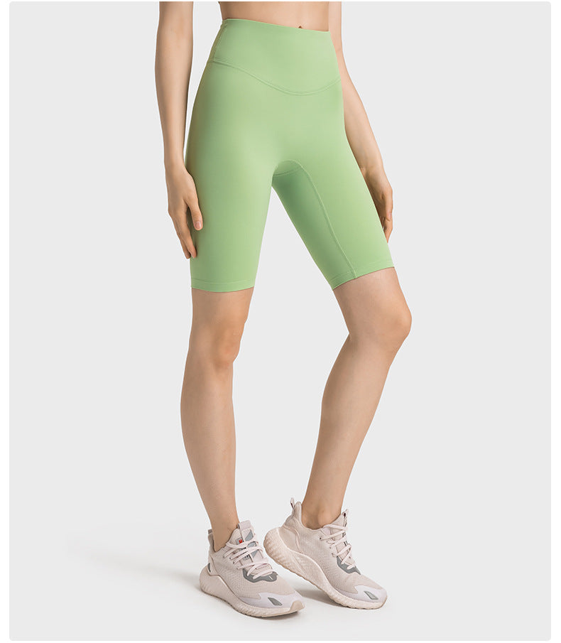 Ayla Boutique yoga pants side view highlighting stretch fabric