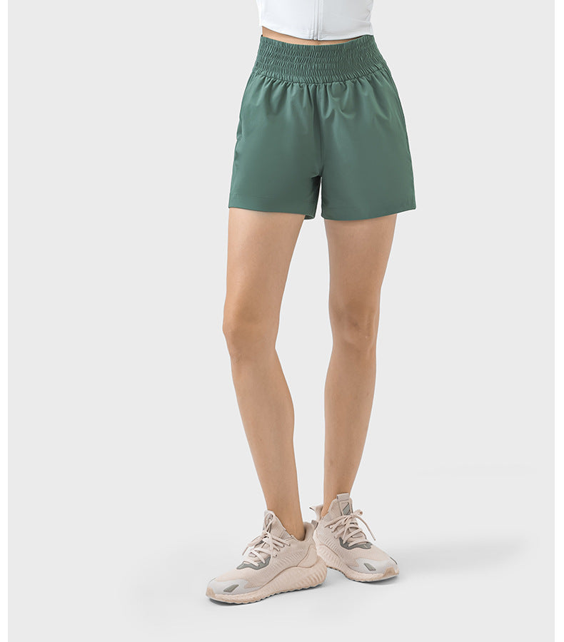 Breathable A-line fitness workout shorts