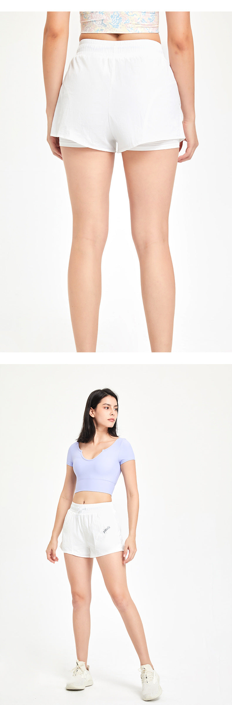 High Waist Drawstring Sports Shorts - Women'S Anti-Exposure Training Fitness Running Yoga Pants-High Waist Drawstring Sports Shorts | Ayla Boutique AUS-Ayla Boutique