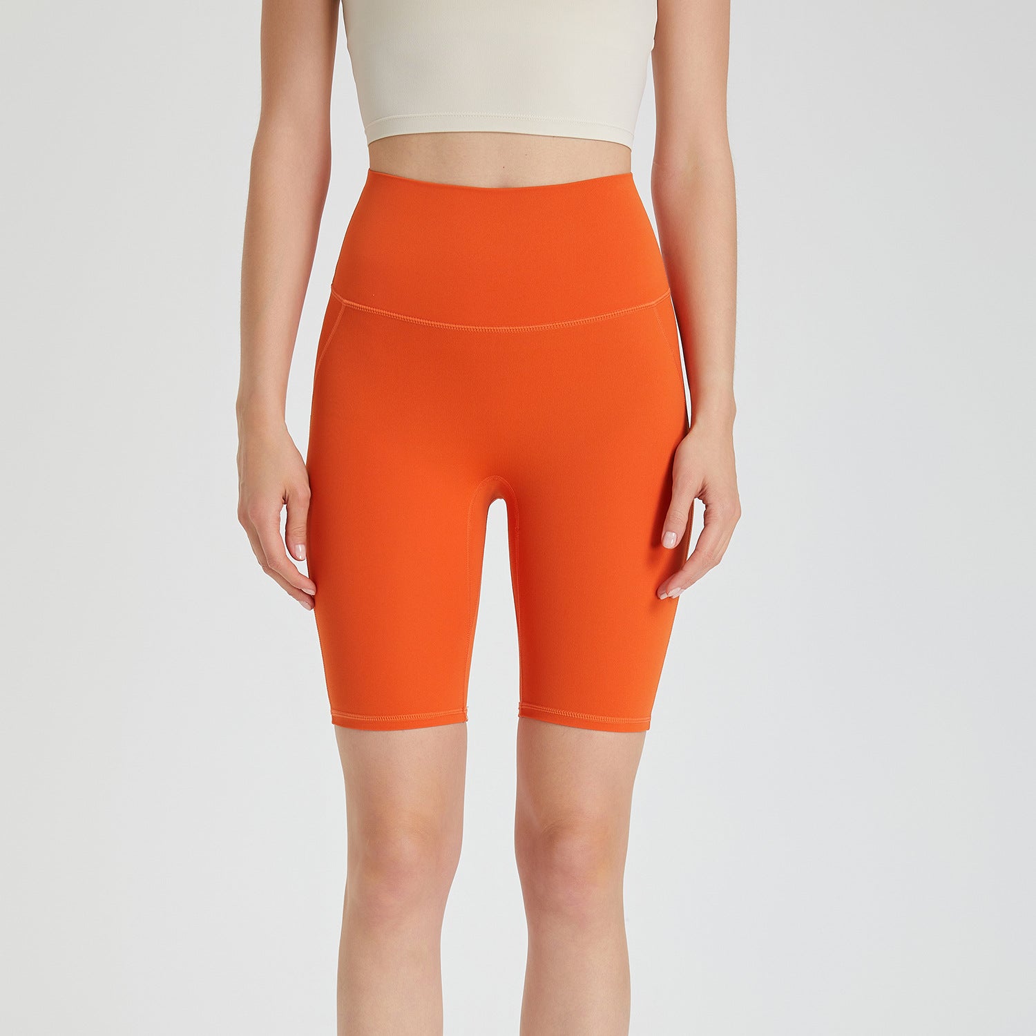 Seamless Nude Feel Yoga Pants - Back Pocket Short Length Pants For Peach Hip Raise-Seamless Nude Feel Yoga Pants Women | Ayla Boutique AUS-Ayla Boutique