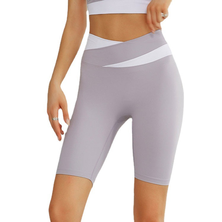 Criss-Cross High-Waist Yoga Shorts: Summer Workout & Shape-Criss Cross High Waist Yoga Shorts | At Ayla Boutique AU-Ayla Boutique