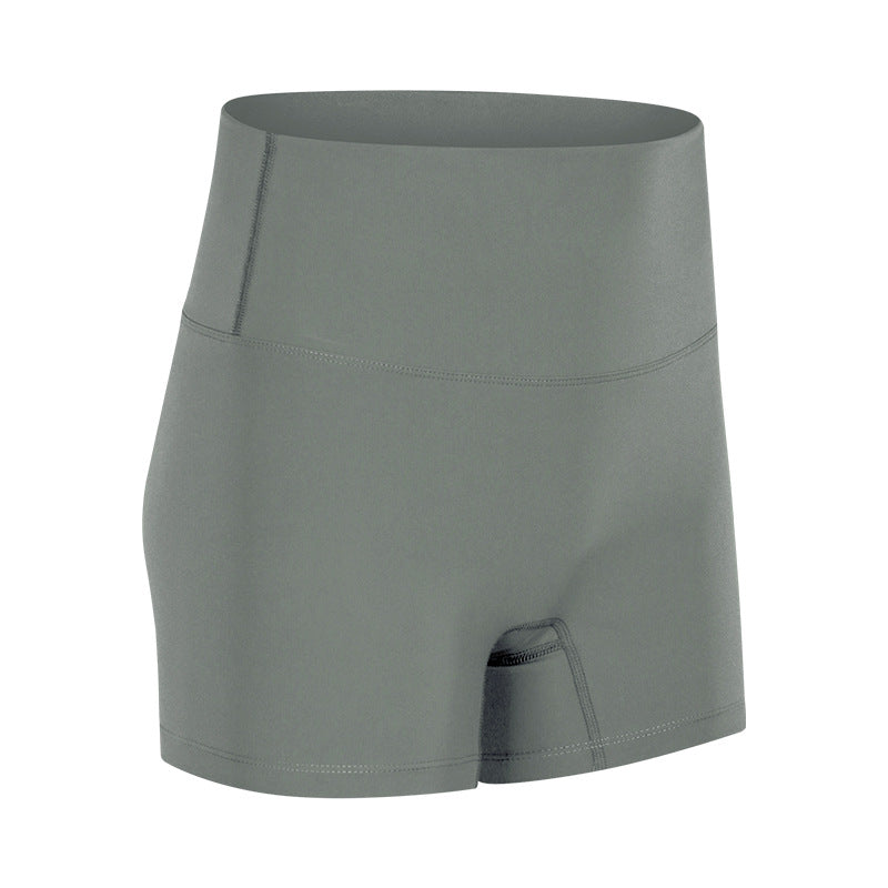 Double‑layer brushed gym shorts