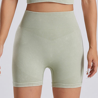 High-compression knot-dye workout shorts