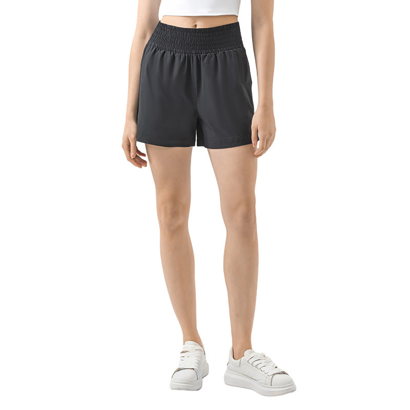 Lightweight moisture-wicking yoga shorts