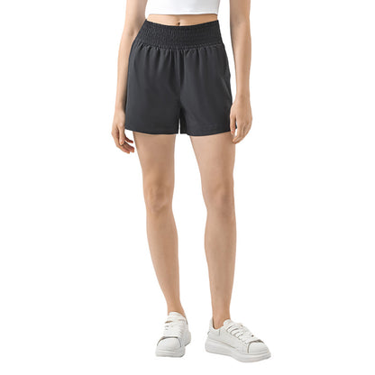 Lightweight moisture-wicking yoga shorts