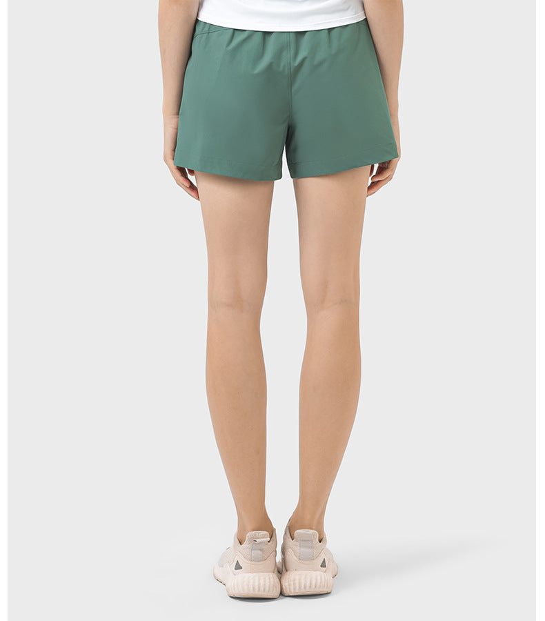 Moisture-wicking outdoor workout shorts