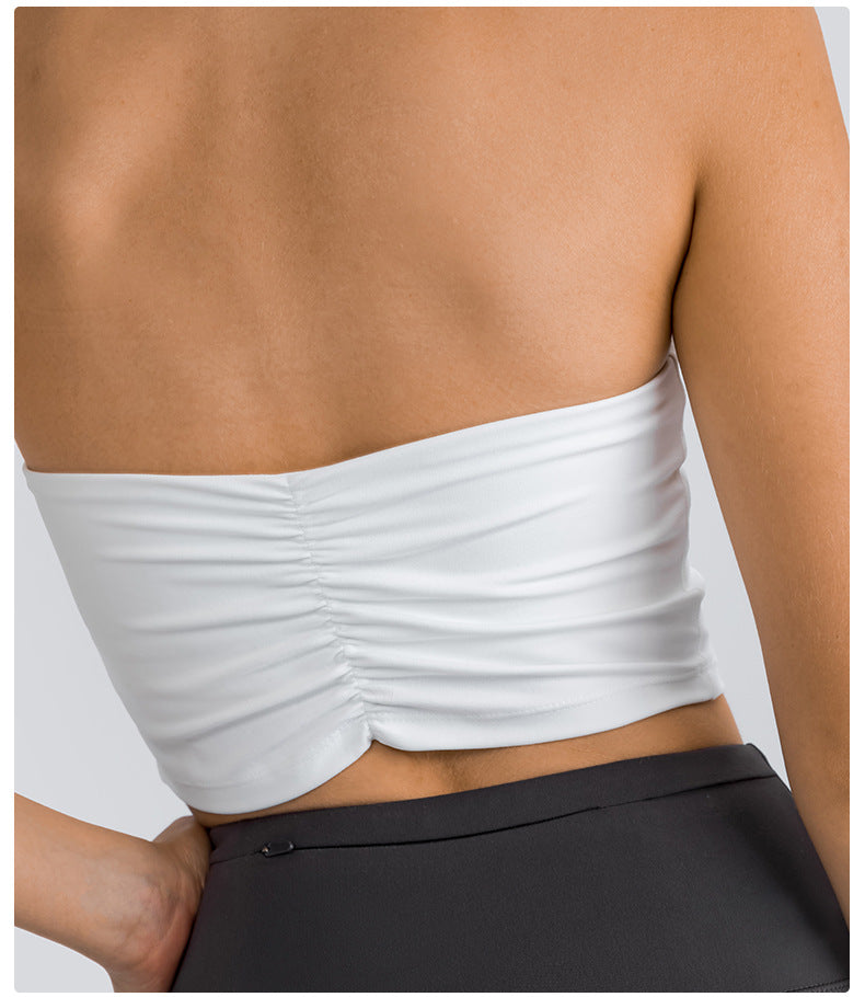 Halter Neck Sports Bra: Comfort & Freedom Of Movement-Halter Neck Sports Bra | Backless Gym Crop Top | Ayla-Ayla Boutique