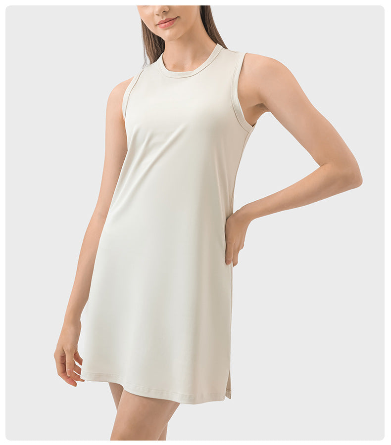 Spring/Summer Sleeveless Dresses & Yoga Tops-High-Performance Women's Sport Skirts - Trendy and Functional-Ayla Boutique