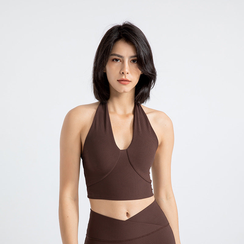 Shockproof Running Sports Bra – Backless Halter Yoga Vest For Women-Ayla Boutique: Find Your Perfect Sports Bra-Ayla Boutique