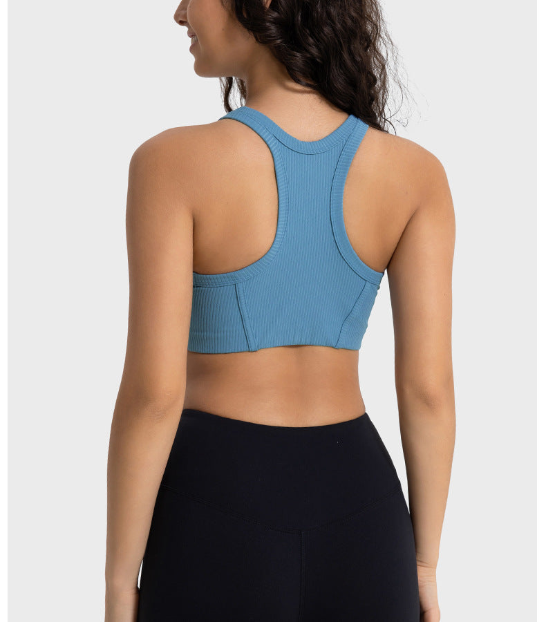 Ribbed Turtleneck Sports Bra: Support & Comfort For Workouts-Ayla Boutique: Find Your Perfect Sports Bra-Ayla Boutique