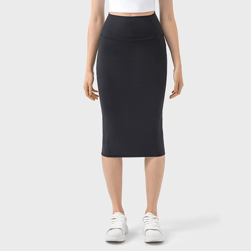 Double Slit Sheath Skirt: Casual To Work & Evening-High-Performance Women's Sport Skirts - Trendy and Functional-Ayla Boutique