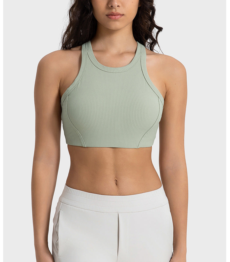 Ribbed Turtleneck Sports Bra: Support & Comfort For Workouts-Ayla Boutique: Find Your Perfect Sports Bra-Ayla Boutique