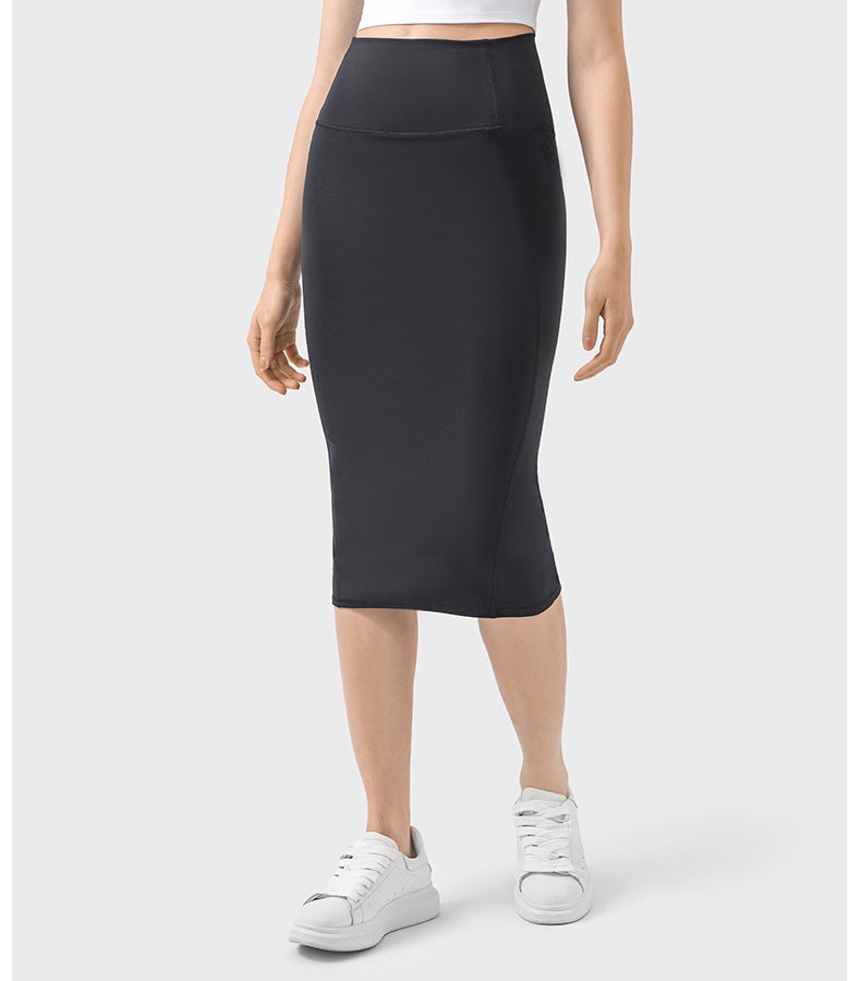 Double Slit Sheath Skirt: Casual To Work & Evening-High-Performance Women's Sport Skirts - Trendy and Functional-Ayla Boutique