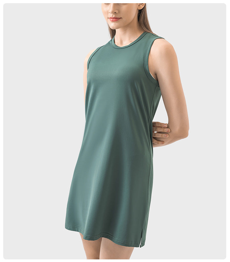 Spring/Summer Sleeveless Dresses & Yoga Tops-High-Performance Women's Sport Skirts - Trendy and Functional-Ayla Boutique