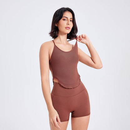 Sports Spun Yarn Vest – Fixed Cup Yoga Jacket For Women, Casual Running And Workout Bra-Ayla Boutique: Find Your Perfect Sports Bra-Ayla Boutique