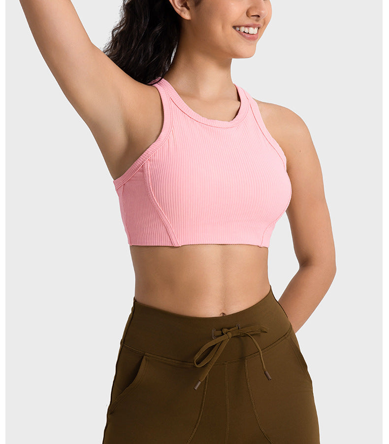 Ribbed Turtleneck Sports Bra: Support & Comfort For Workouts-Ayla Boutique: Find Your Perfect Sports Bra-Ayla Boutique