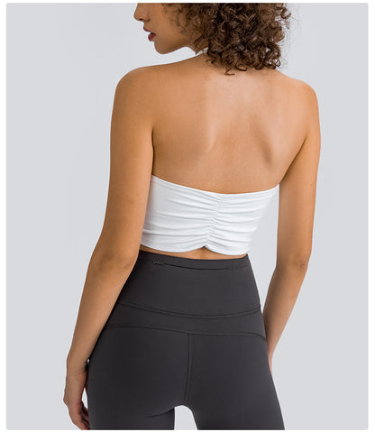 Halter Neck Sports Bra: Comfort & Freedom Of Movement-Halter Neck Sports Bra | Backless Gym Crop Top | Ayla-Ayla Boutique