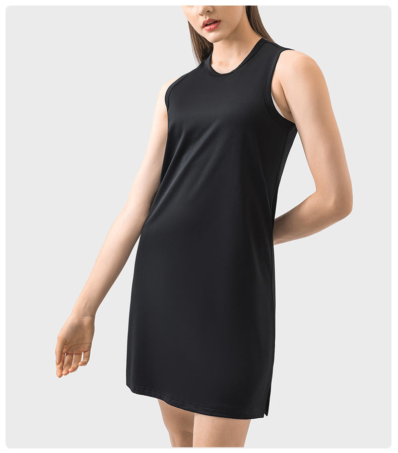 Spring/Summer Sleeveless Dresses & Yoga Tops-High-Performance Women's Sport Skirts - Trendy and Functional-Ayla Boutique