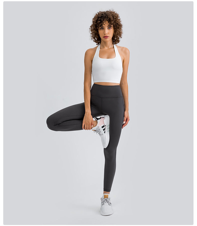 Halter Neck Sports Bra: Comfort & Freedom Of Movement-Halter Neck Sports Bra | Backless Gym Crop Top | Ayla-Ayla Boutique