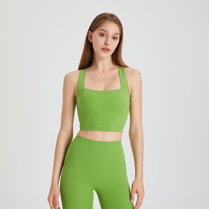 Nude Feel Seamless Shockproof Sports Bra – Beauty Back Cross Vest For Running And Yoga-Ayla Boutique: Find Your Perfect Sports Bra-Ayla Boutique