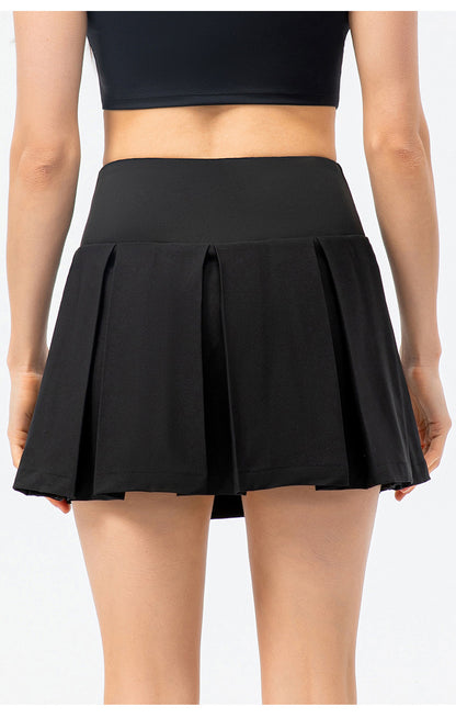 Plaid Tennis Skort: Pleated, Built-In Shorts & Multi-Sport (Spring/Summer)-High-Performance Women's Sport Skirts - Trendy and Functional-Ayla Boutique