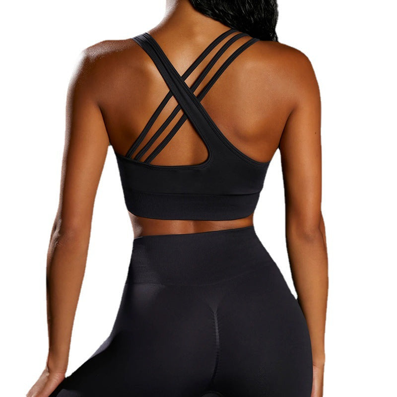 Shaping Push-Up Yoga Vest – Cross Sports Outerwear With Chest Pad-Ayla Boutique: Find Your Perfect Sports Bra-Ayla Boutique