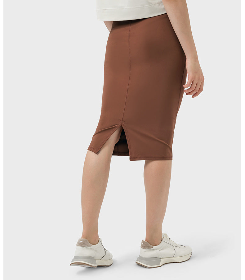 Double Slit Sheath Skirt: Casual To Work & Evening-High-Performance Women's Sport Skirts - Trendy and Functional-Ayla Boutique