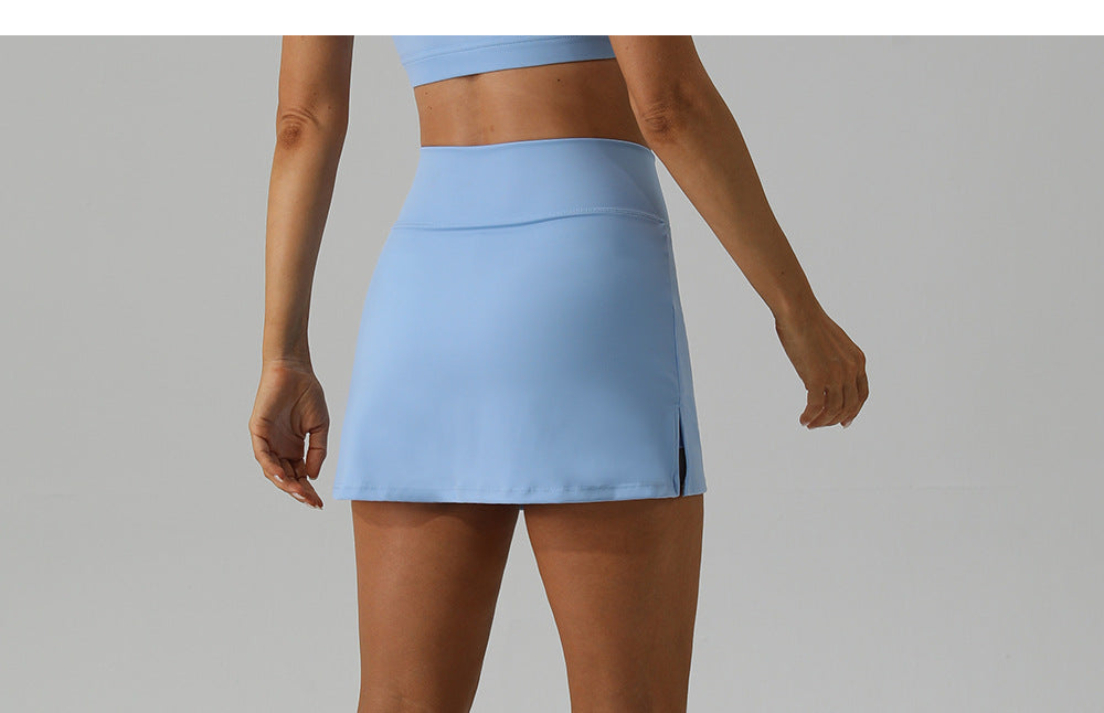 Spring Summer Breathable Yoga Skirt Slim Fit Mini Running Fitness Tennis Skirt-High-Performance Women's Sport Skirts - Trendy and Functional-Ayla Boutique