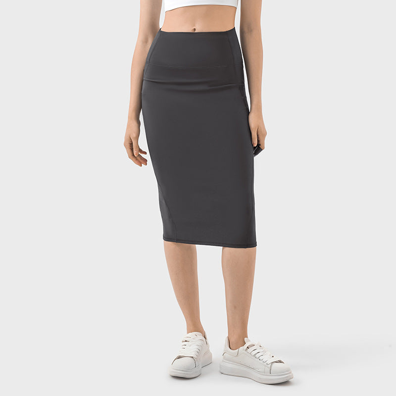 Double Slit Sheath Skirt: Casual To Work & Evening-High-Performance Women's Sport Skirts - Trendy and Functional-Ayla Boutique