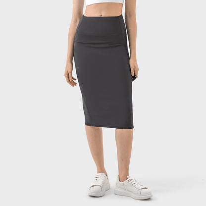 Double Slit Sheath Skirt: Casual To Work & Evening-High-Performance Women's Sport Skirts - Trendy and Functional-Ayla Boutique